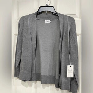 NWT Cielo Grey Cardigan 3/4 Sleeve Size XL Style SW620